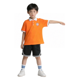【Design Orange-White Contrast Polo School Uniform】|Hong Kong Cub Scouts|White notched collar with three-button placket|White-trimmed short sleeves|Youth physical training|Civic education|Polo Uniform Wholesale SU426 【Design Orange-White Contrast Polo School Uniform】|Hong Kong Cub Scouts|White notched collar with three-button placket|White-trimmed short sleeves|Youth physical training|Civic education|Polo Uniform Wholesale SU426